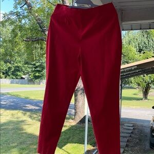 Versona Bold Red Ankle Pants